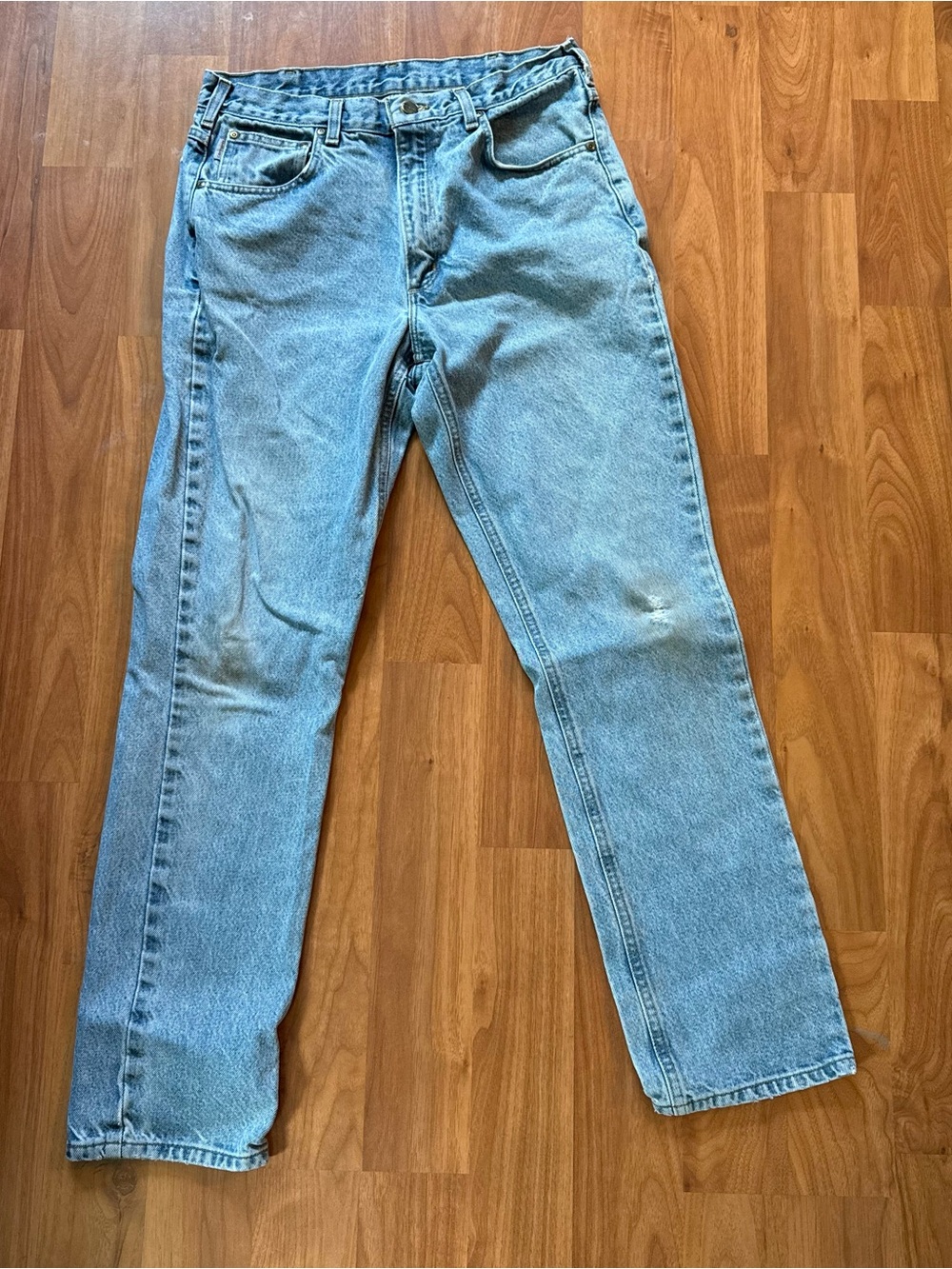 Carhartt Men's B18-STW Traditional Fit Light Blue Straight-Leg Jeans